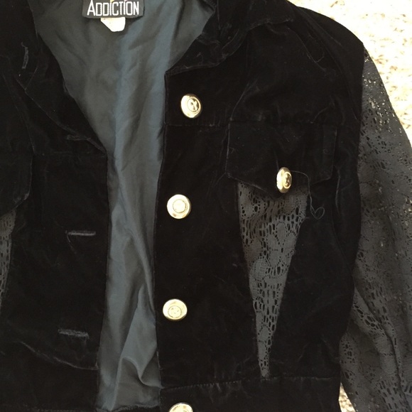 NWT Vintage 90’s Addiction black jacket - Picture 5 of 8